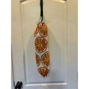Handmade Plastic Bag Holder- orange slices